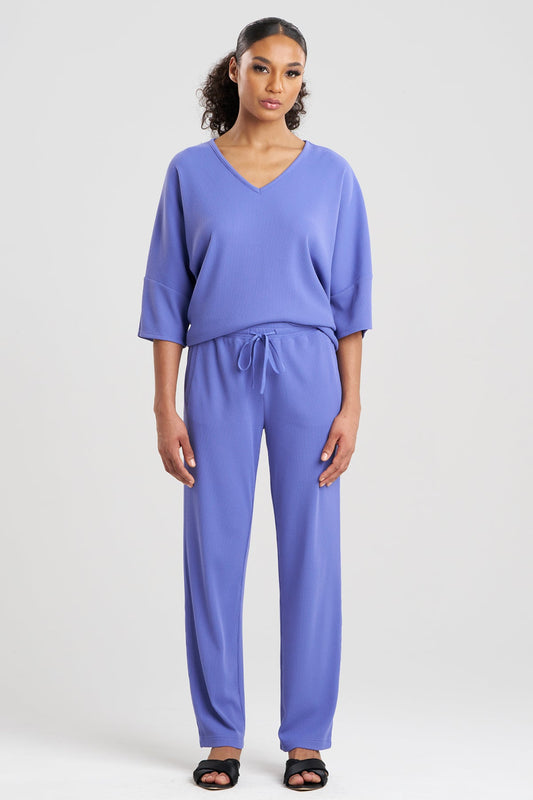 Tranquility Waffle Tapered Pants Windy Blue Natori