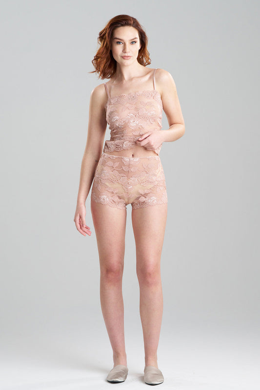 Buy Imagine Allover Lace Boyshorts in Rose Petal Online Rose Petal Natori