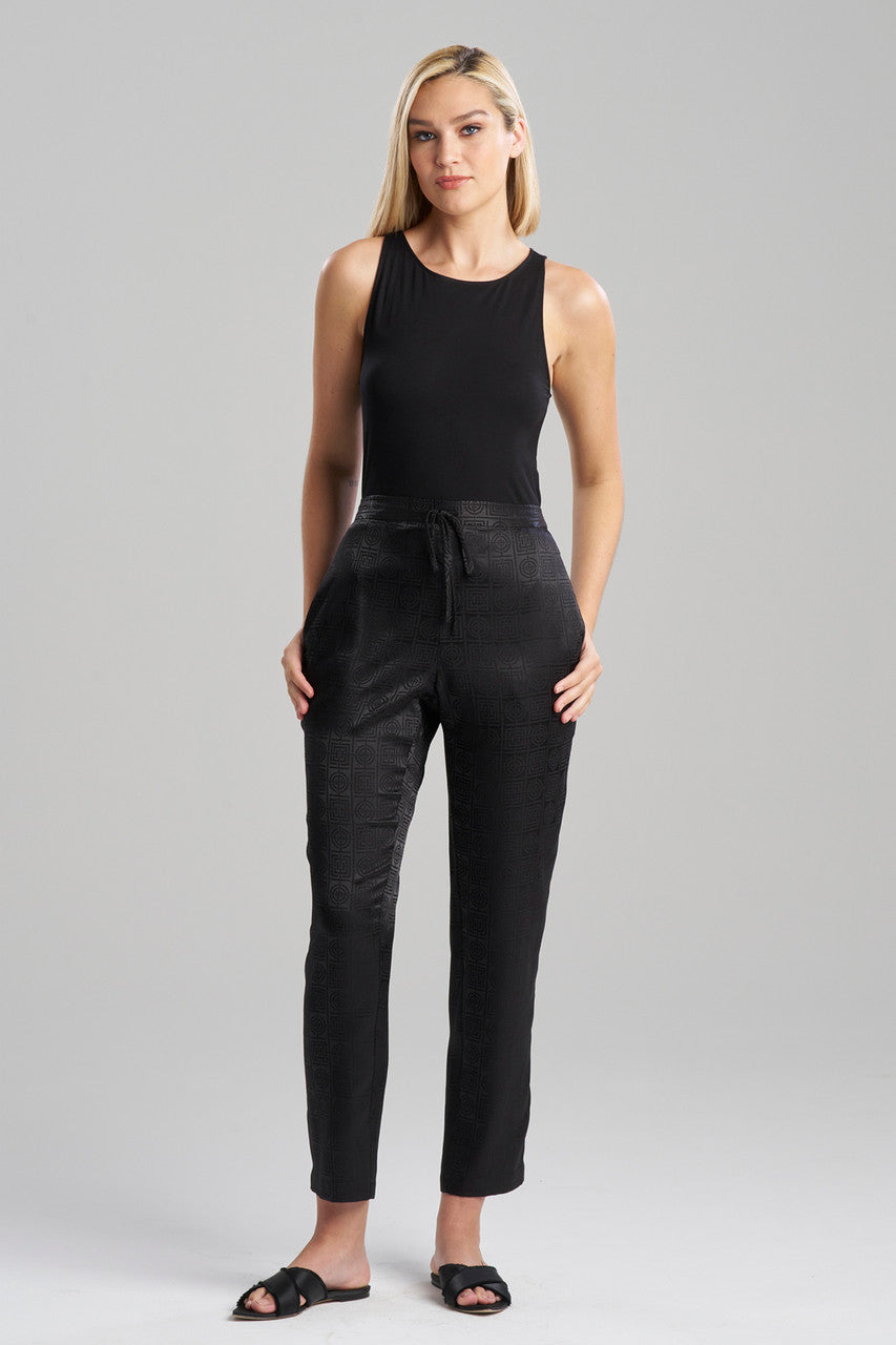 Buy Infinity Jacquard Pants in Black Online Black Natori
