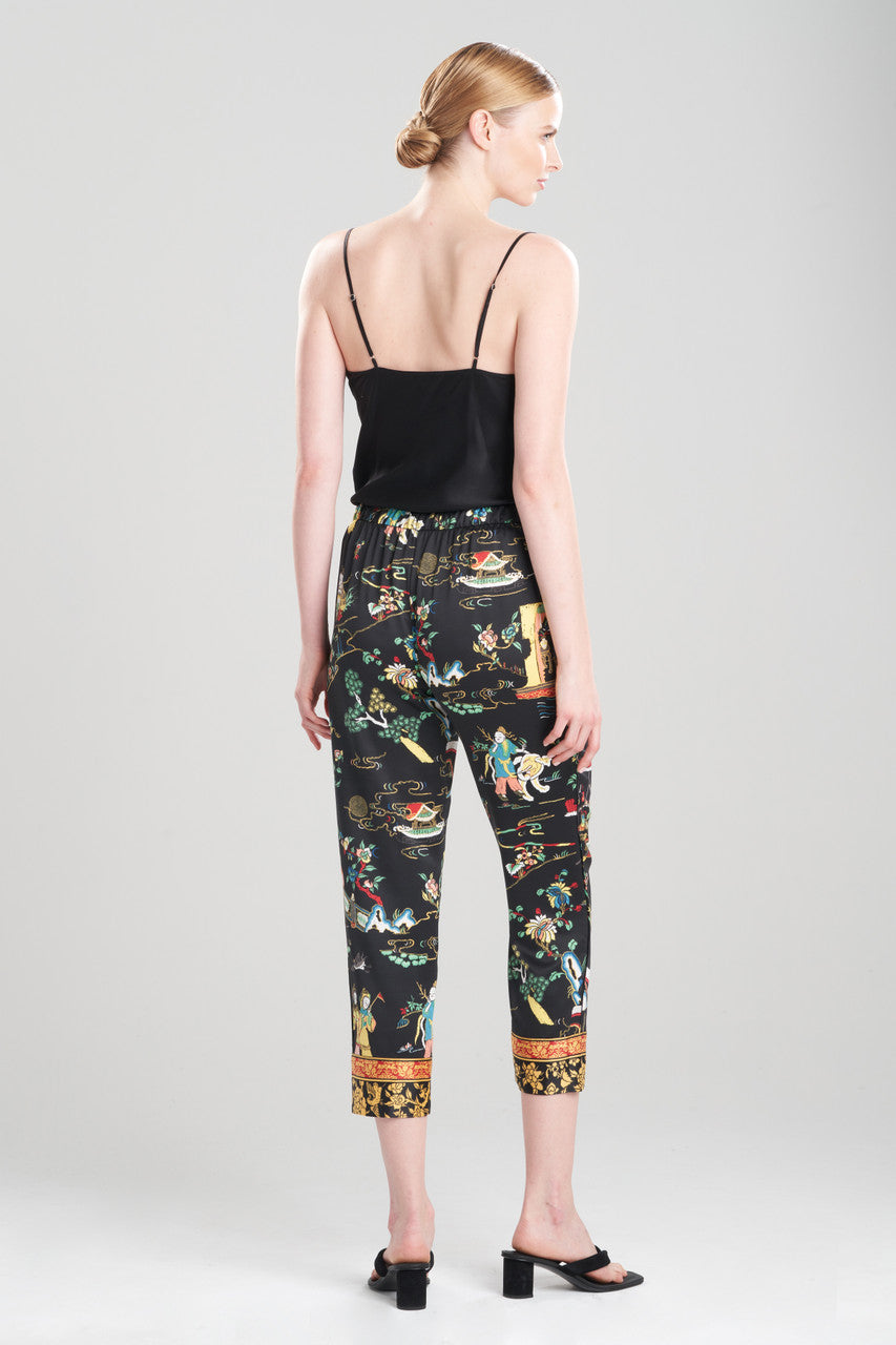 Buy Kana Charm Pants in Black Multi Online Black Multi Natori