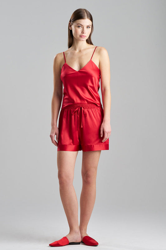 Buy Glamour Drawstring Shorts in Brocade Red Online Brocade Red Natori