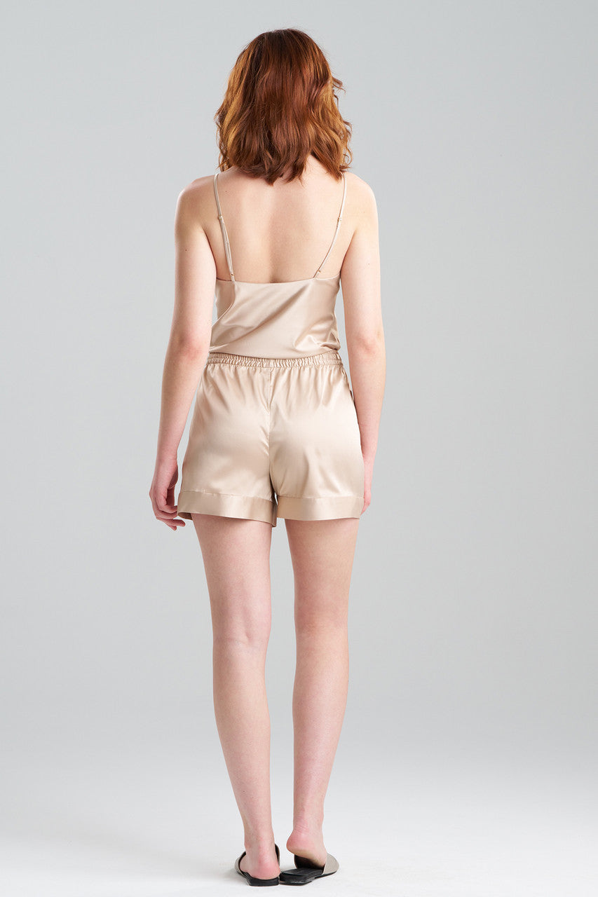 Buy Glamour Drawstring Shorts in Café Online Café Natori