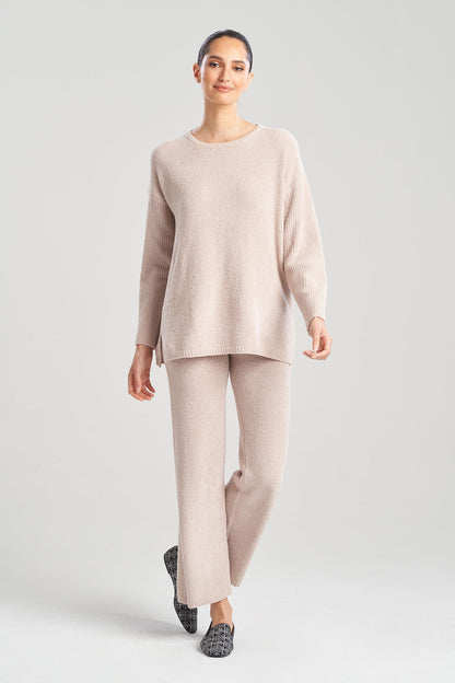 Buy Aura Solid Chenille Top in Mink Online Mink Natori