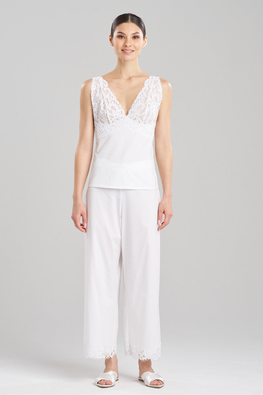 Buy Bliss Harmony Lace V-Neck Cami in White Online White Natori