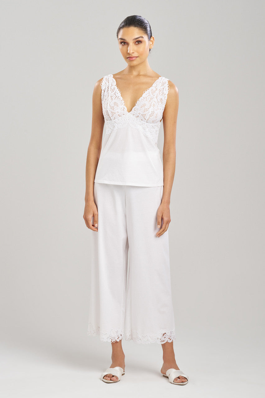 Buy Bliss Harmony Lace V-Neck Cami in White Online White Natori