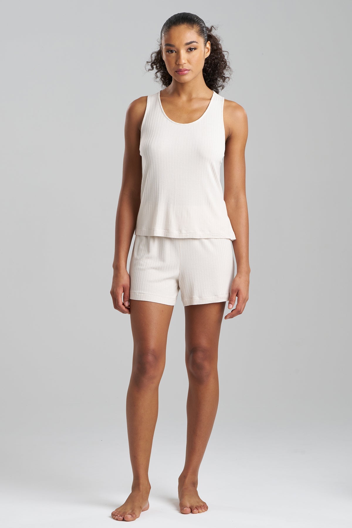 Skye Rib Ease Tank Ecru Natori