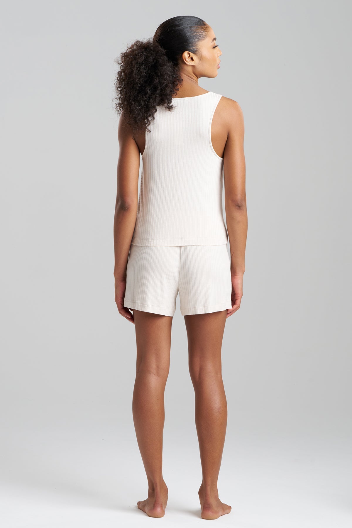 Skye Rib Ease Tank Ecru Natori