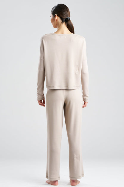Kaia Terry Destination Long Sleeve Top Amaretto Natori