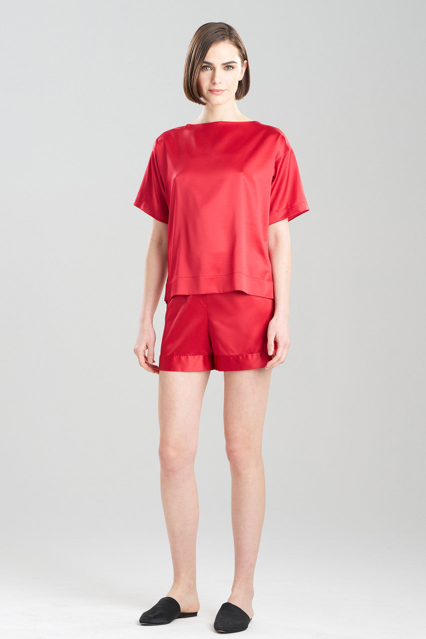 Buy Glamour Top in Brocade Red Online Brocade Red Natori