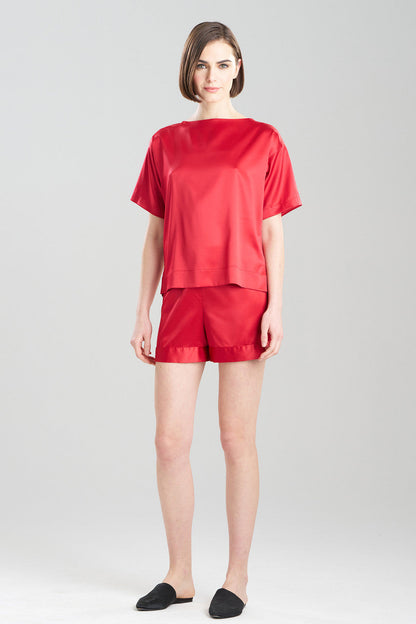 Buy Glamour Top in Brocade Red Online Brocade Red Natori