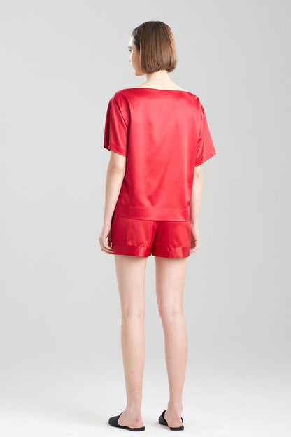 Buy Glamour Top in Brocade Red Online Brocade Red Natori