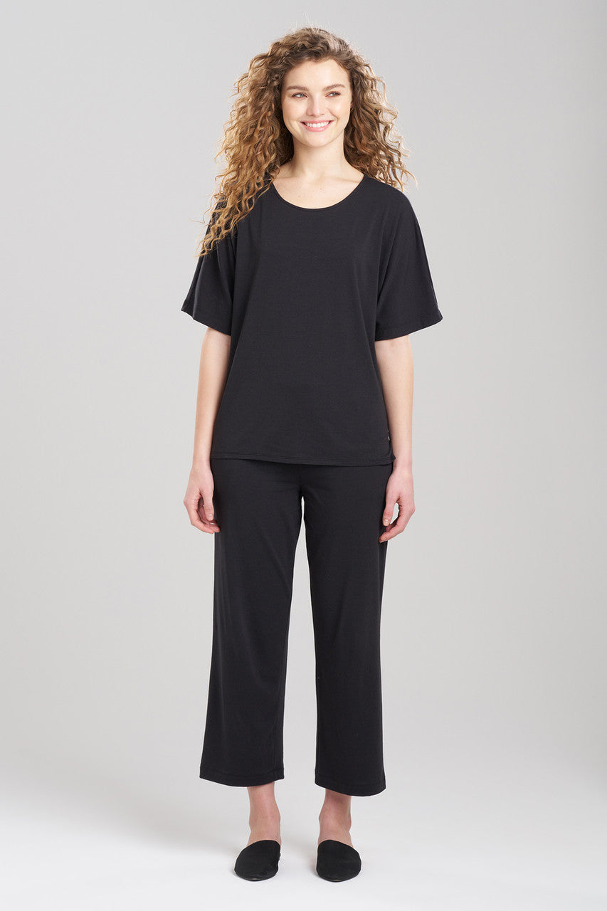 Buy Ease Boat Neck Top in Black Online Black Natori