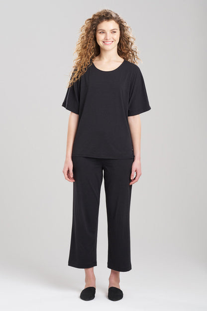 Buy Ease Boat Neck Top in Black Online Black Natori