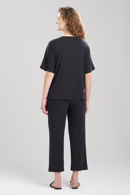 Buy Ease Boat Neck Top in Black Online Black Natori