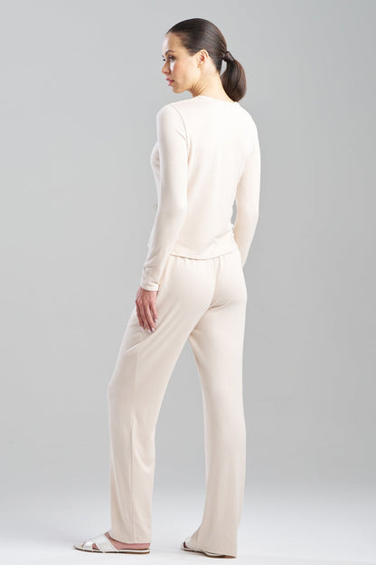 Bliss Essentials Long Sleeve PJ Set Wheat Natori