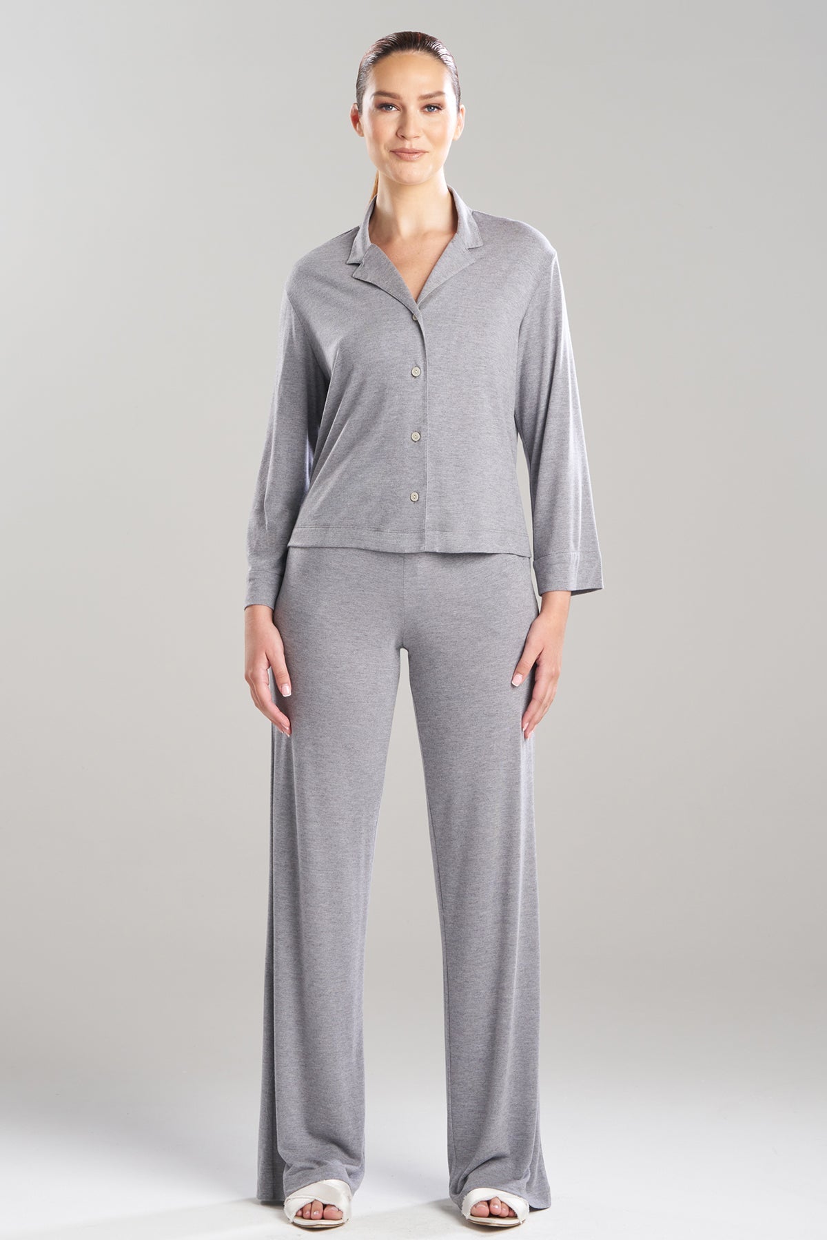 Shangri-La TENCEL™ Notch PJ Set Light Heather Grey Natori