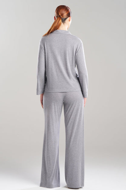 Shangri-La TENCEL™ Notch PJ Set Light Heather Grey Natori