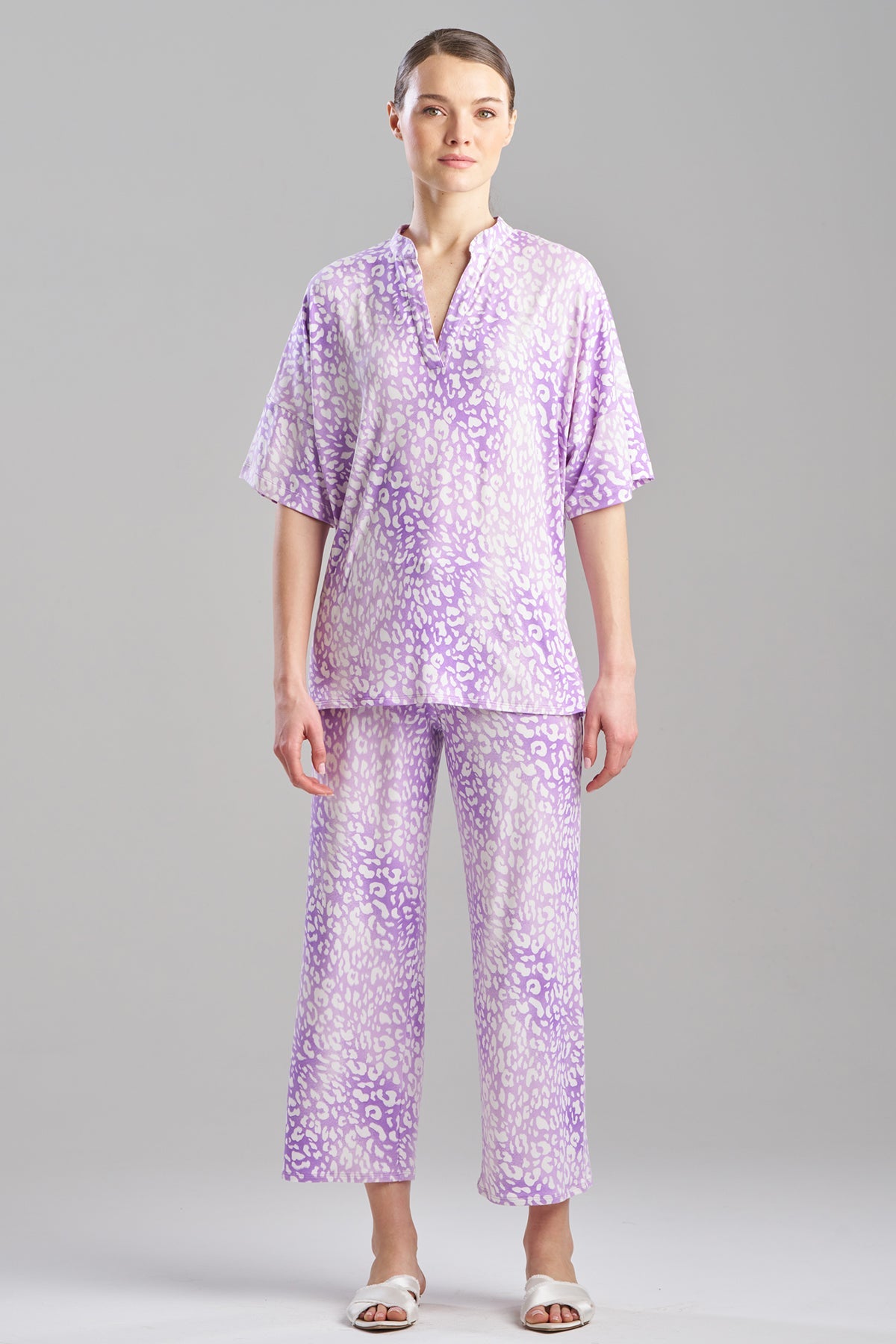 Misty Leopard Cozy Knit PJ Misty Leopard Purple Natori