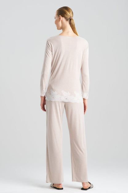 Buy Luxe Shangri-La TENCEL™ Long Sleeve PJ in Heather Cashmere Online Heather Cashmere Natori