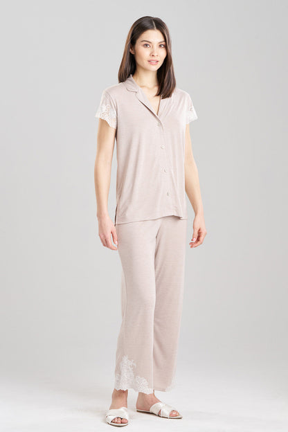 Buy Luxe Shangri-La TENCEL™ Notch PJ in Heather Cashmere Online Heather Cashmere Natori