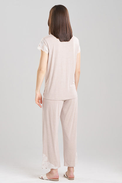 Buy Luxe Shangri-La TENCEL™ Notch PJ in Heather Cashmere Online Heather Cashmere Natori