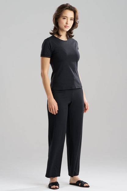 True Bliss T-Shirt PJ Set Black Natori