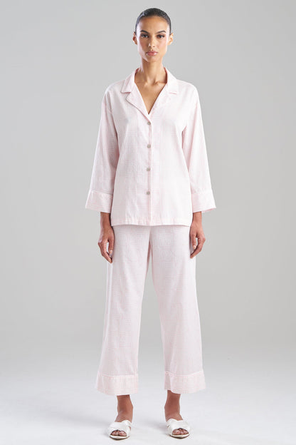 Buy Infinity Cotton Sateen Notch PJ in Blush Pink Online Blush Pink Natori