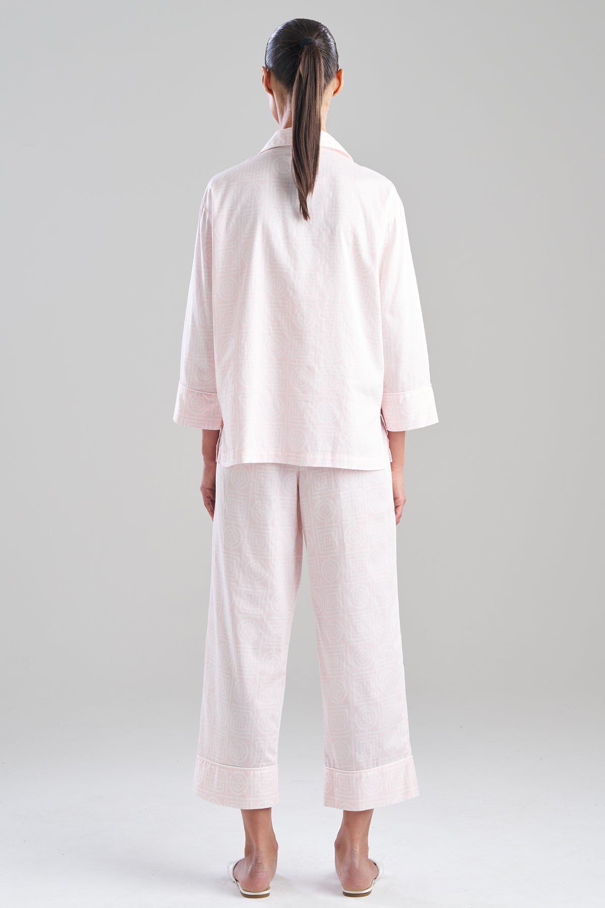 Buy Infinity Cotton Sateen Notch PJ in Blush Pink Online Blush Pink Natori