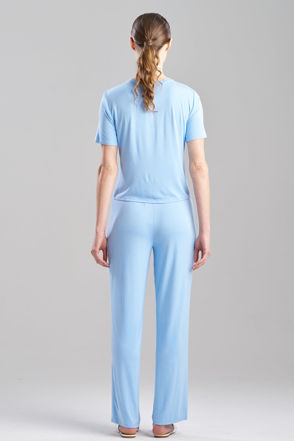 Feathers Essentials Lenzing™ Ecovero™ Viscose Crew Neck PJ Blue Jay Natori