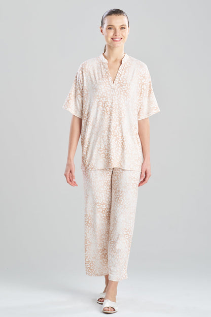 Misty Leopard Cozy Knit PJ Pink Mist Natori