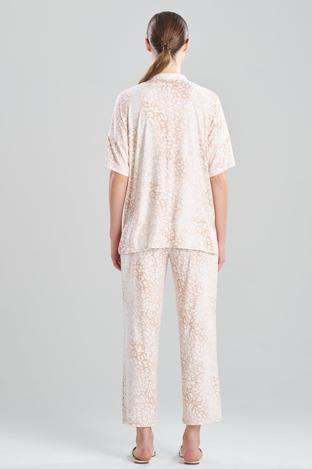 Misty Leopard Cozy Knit PJ Pink Mist Natori
