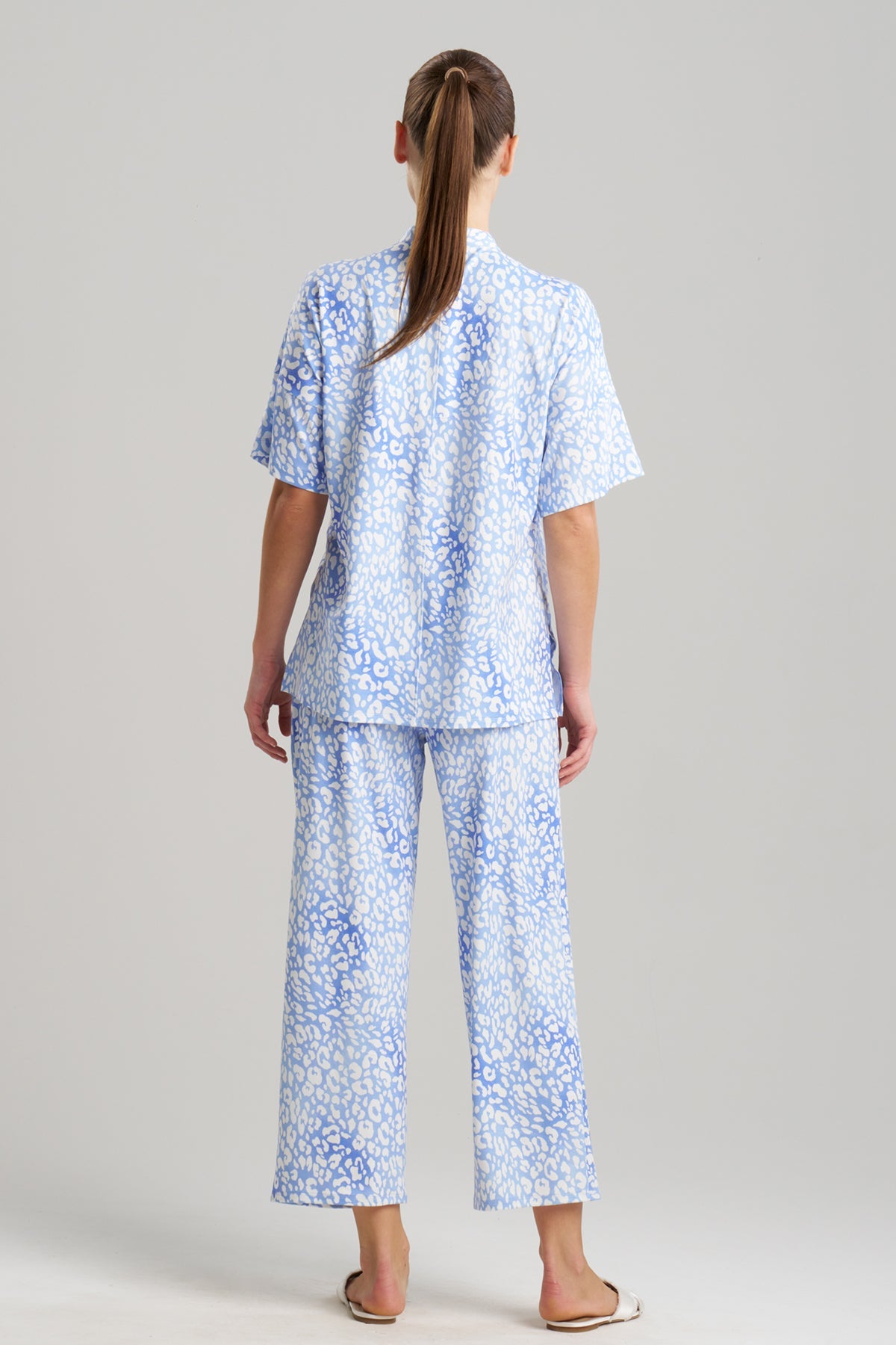 Buy Misty Leopard Cozy Knit PJ in Blue Orchid Online Blue Orchid Natori