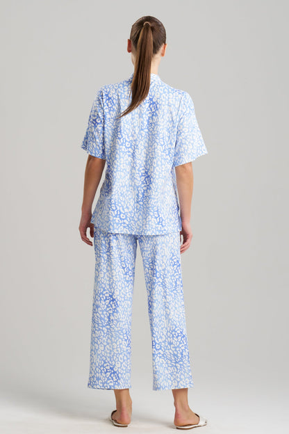 Buy Misty Leopard Cozy Knit PJ in Blue Orchid Online Blue Orchid Natori