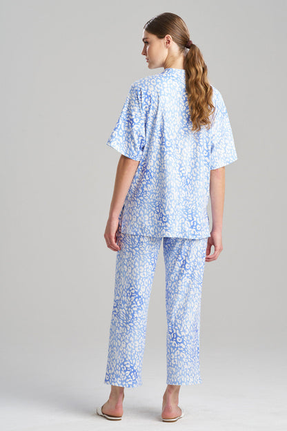 Buy Misty Leopard Cozy Knit PJ in Blue Orchid Online Blue Orchid Natori