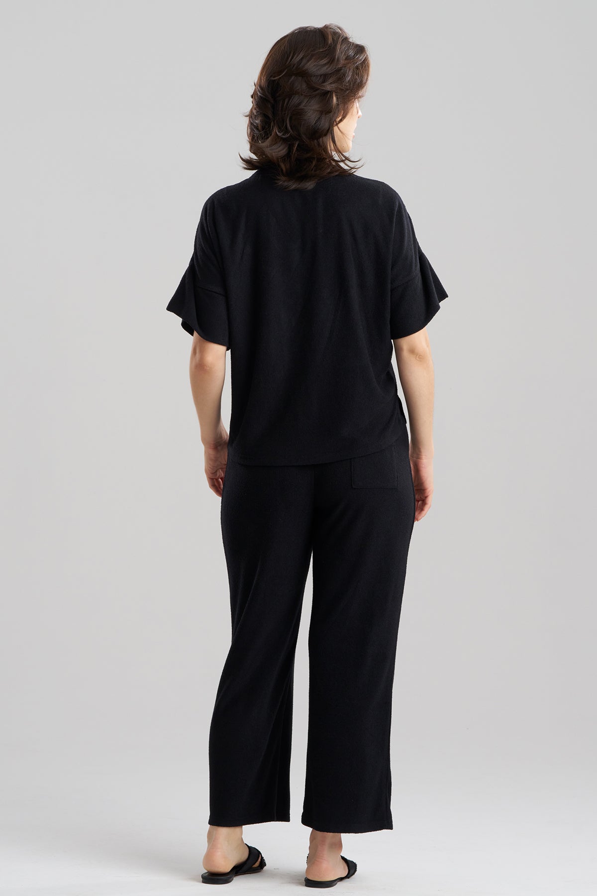 Terry Lounge Top & Pant Set Black Natori
