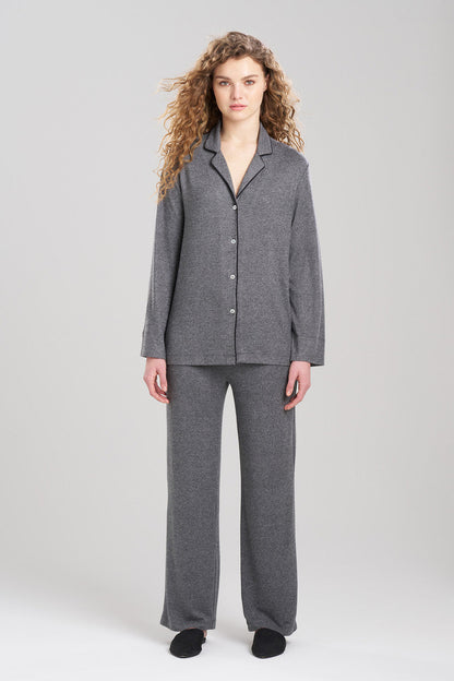 Buy Oasis Notch PJ in Charcoal Online Charcoal Natori