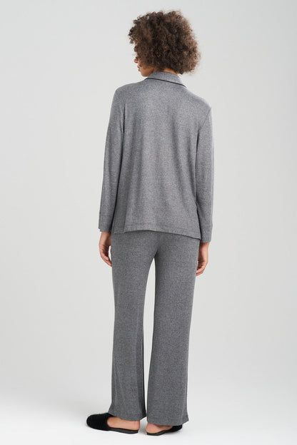Buy Oasis Notch PJ in Charcoal Online Charcoal Natori