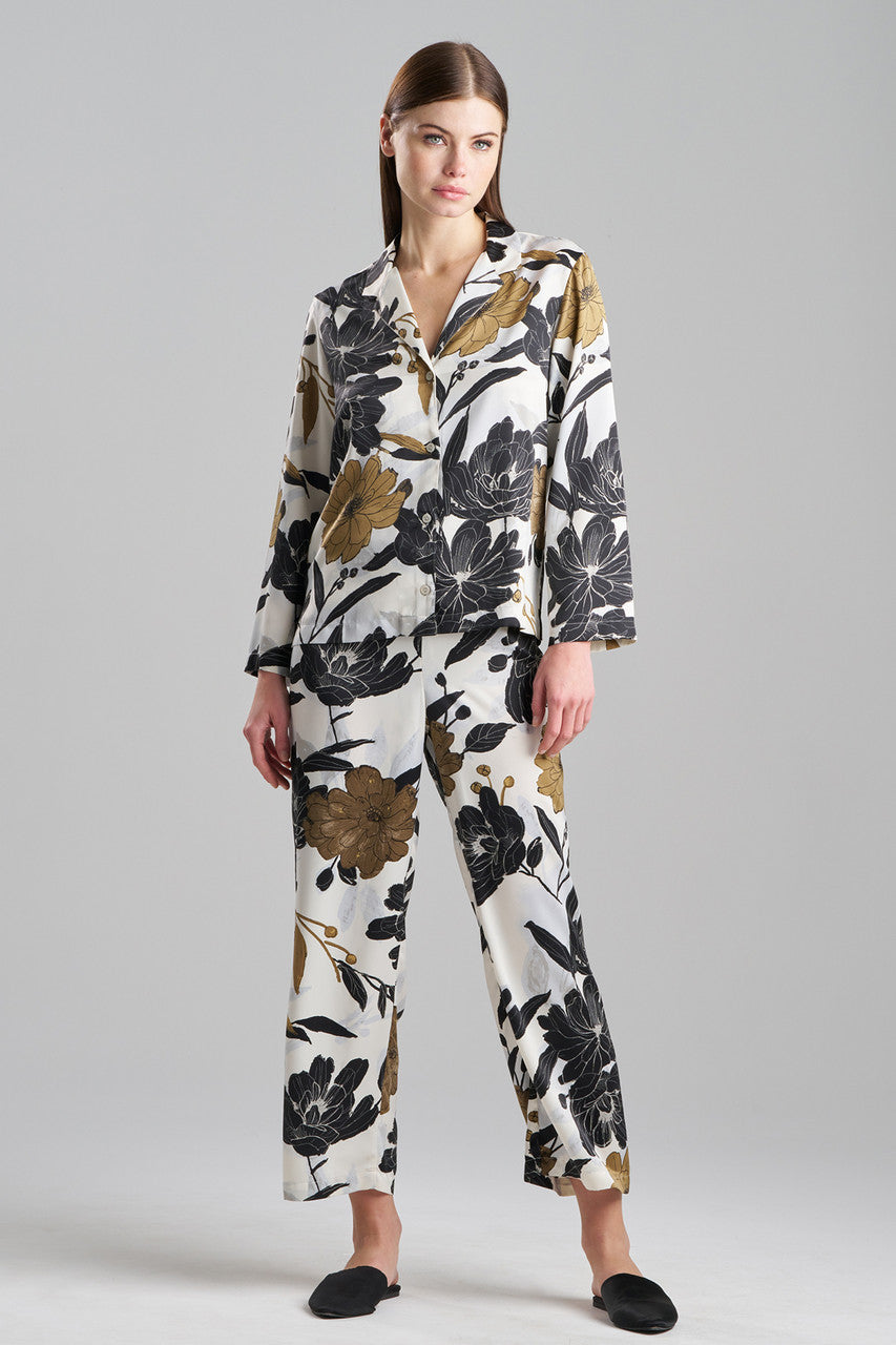 Buy Peony Blossom Notch PJ in Neutral Online Neutral Natori