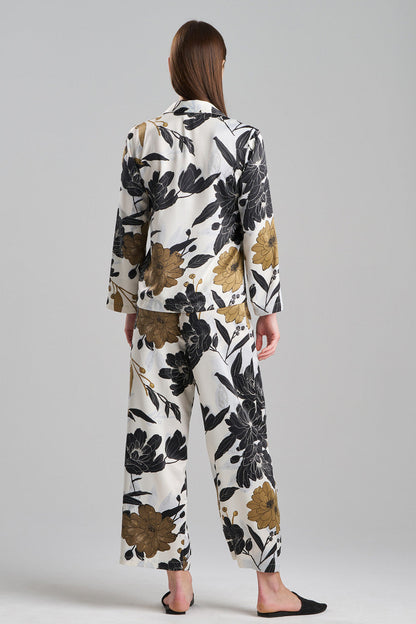Buy Peony Blossom Notch PJ in Neutral Online Neutral Natori
