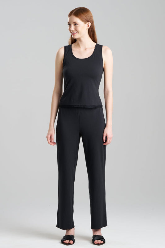 Blissful Essentials Cotton Modal Tank PJ Black Natori