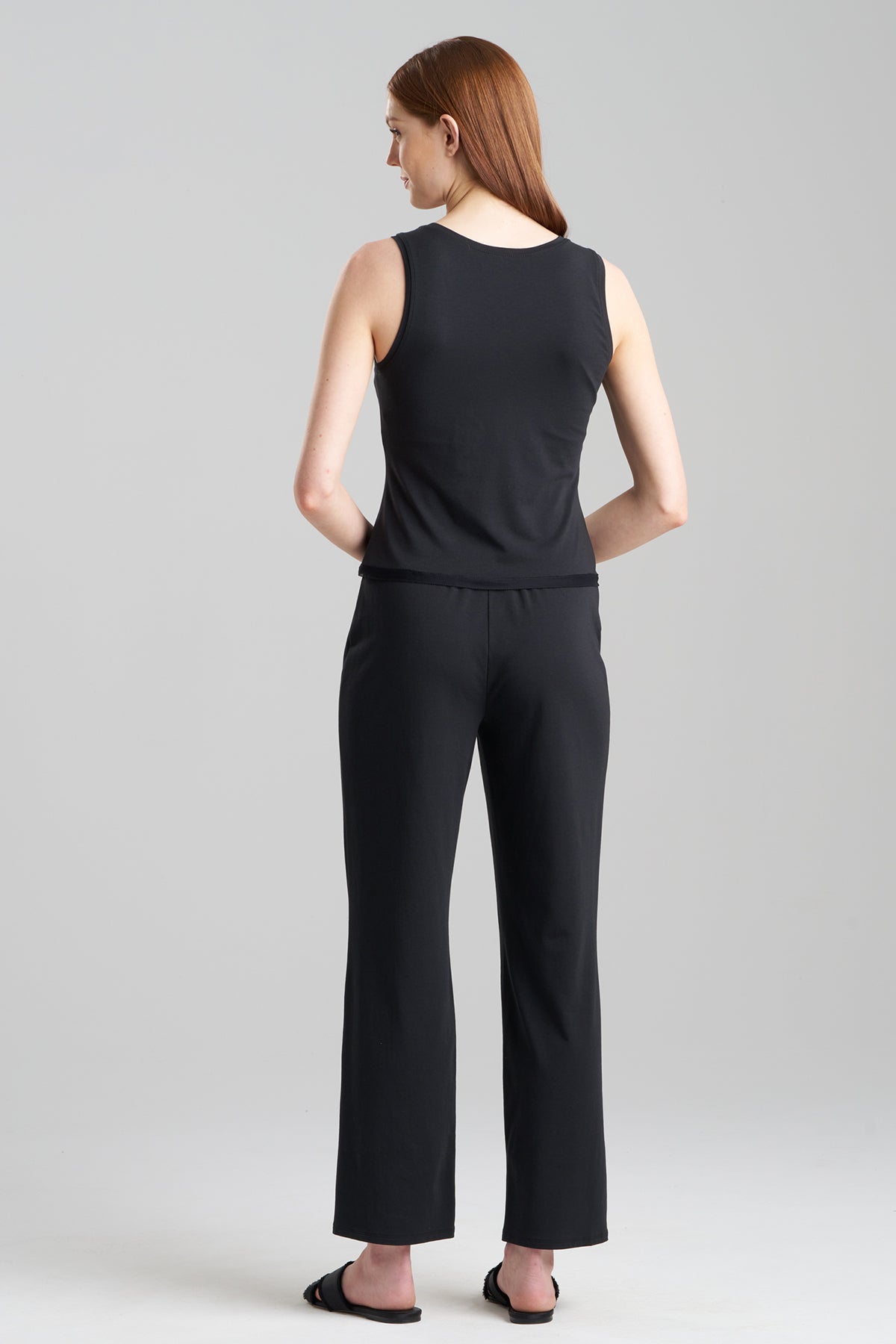 Blissful Essentials Cotton Modal Tank PJ Black Natori