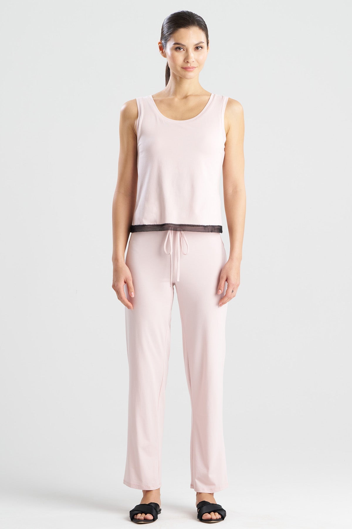 Blissful Essentials Cotton Modal Tank PJ Rosette Natori