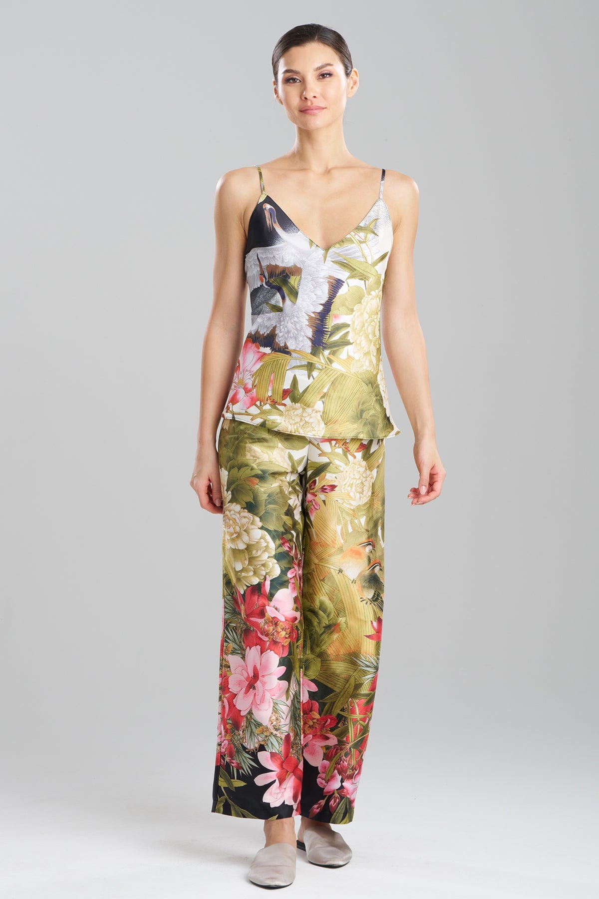 Crane Cami PJ Black Multi Natori