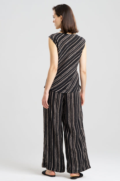 Tate Silk Modal Cowl Top PJ Black Natori
