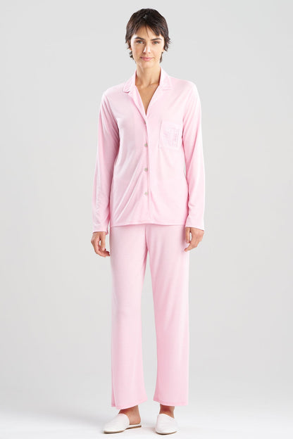 Shangri-La Embroidered TENCEL™ Notch PJ Heather Tulip Natori