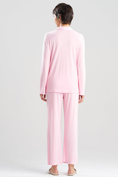 Shangri-La Embroidered TENCEL™ Notch PJ Heather Tulip Natori