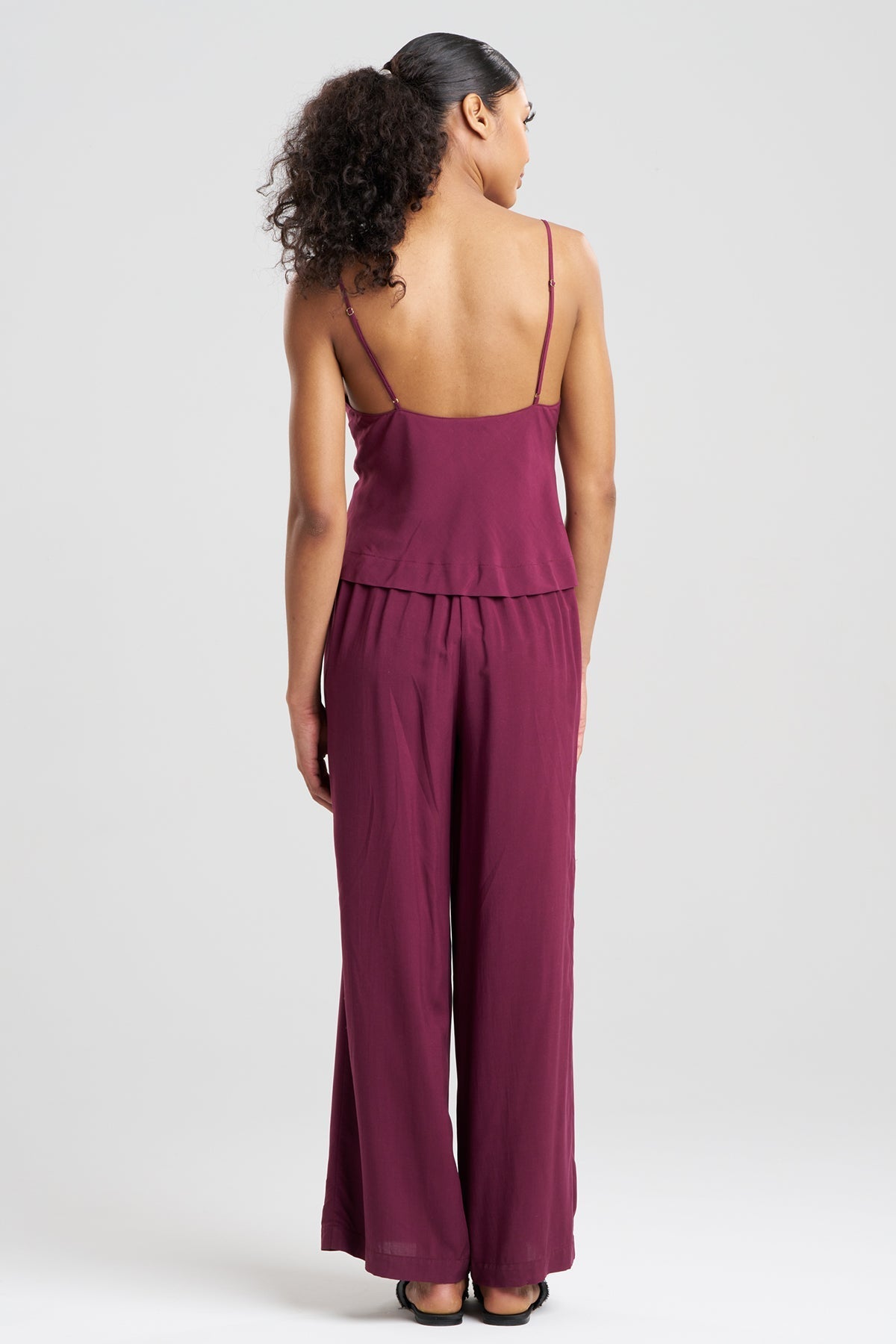 Sleek Silk Modal Cowl Cami PJ Cherry Lacquer Natori
