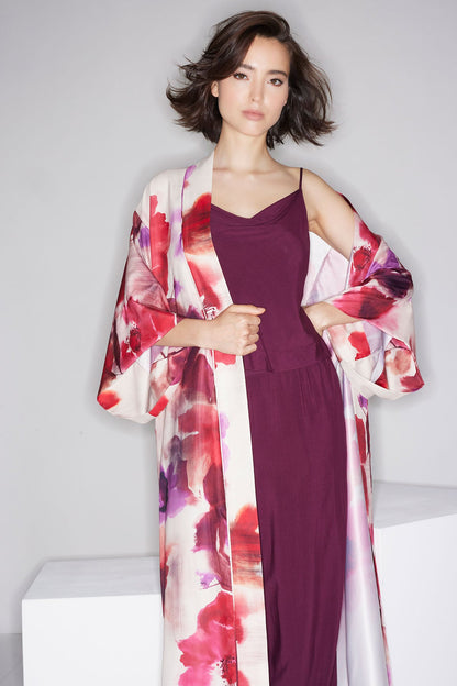 Sleek Silk Modal Cowl Cami PJ Cherry Lacquer Natori