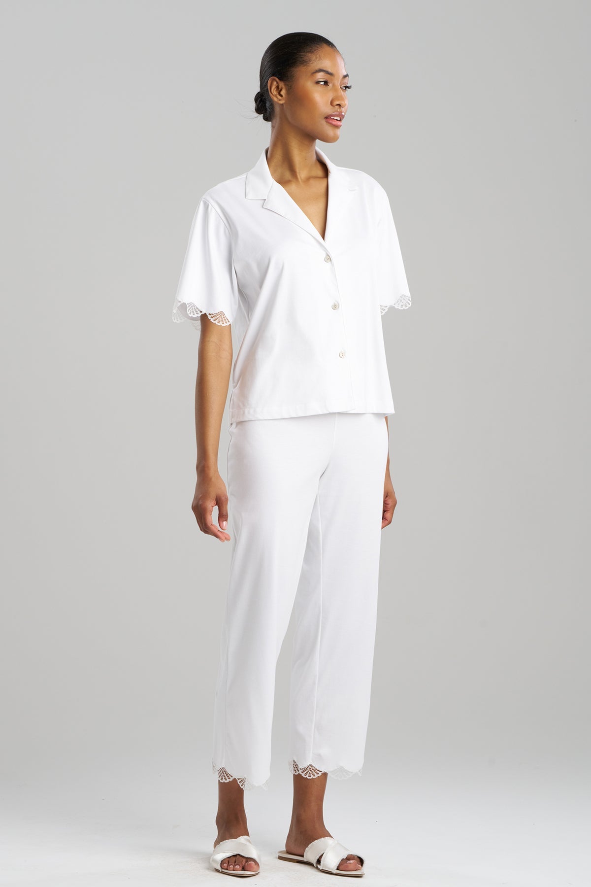 Bliss Serenity Cotton Short Sleeve PJ White Natori