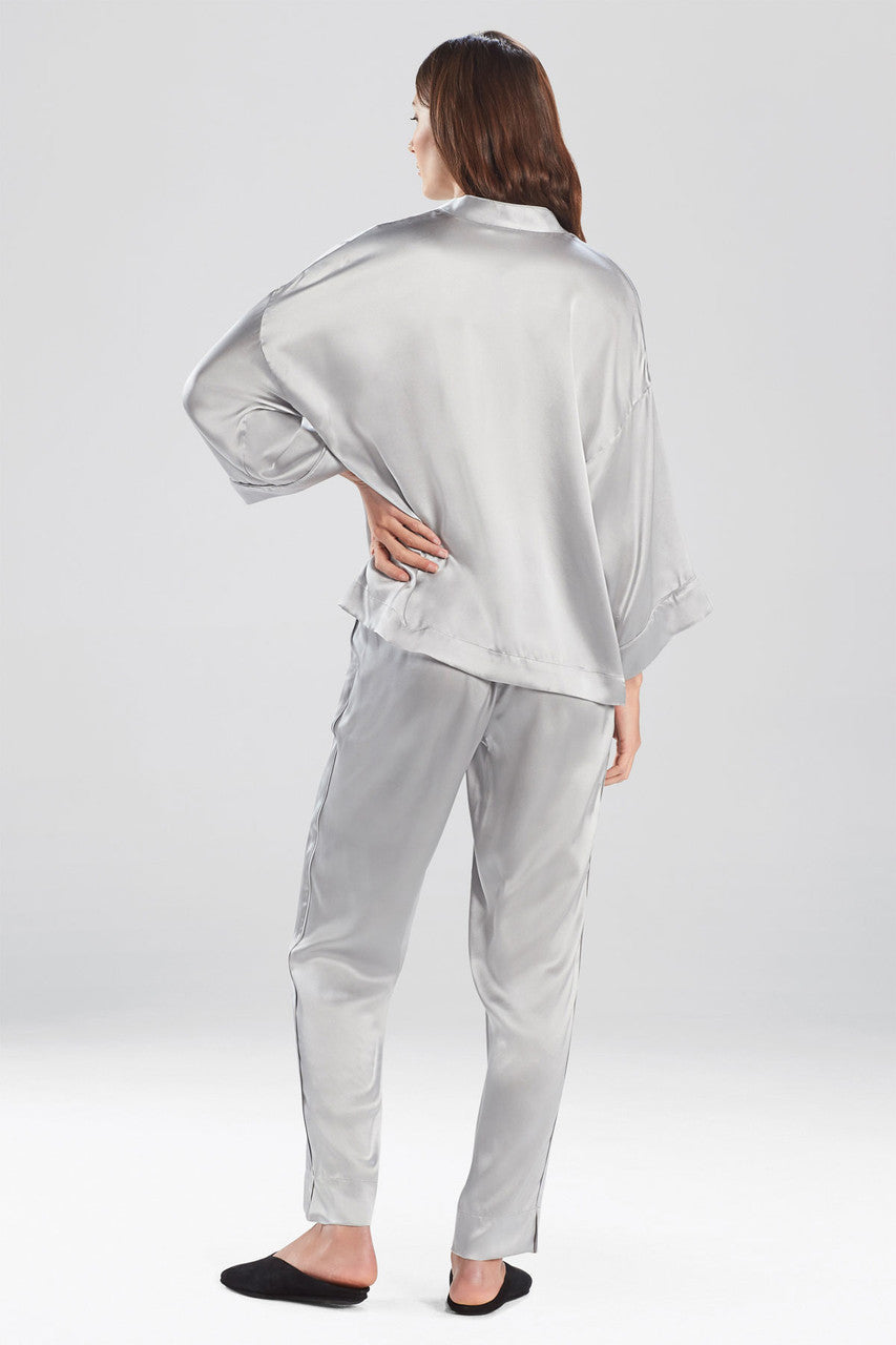 Buy Key Essentials Silk PJ in Silver Online Silver Natori
